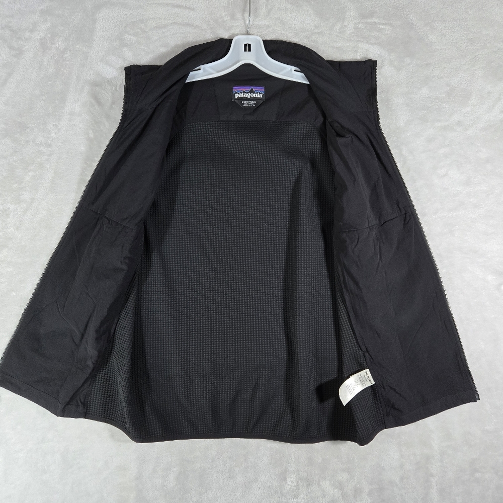 Patagonia Nano Air Light Hybrid Vest Men Size L Large Black Waffle Grid Full Zip - Picture 4 of 10